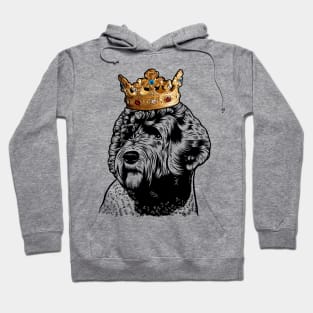 Portuguese Water Dog King Queen Wearing Crown Hoodie